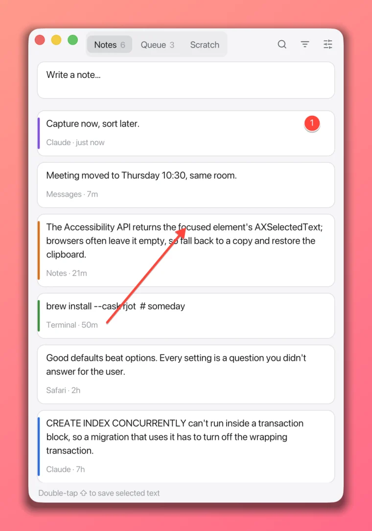 rjot's notes on the Peach backdrop